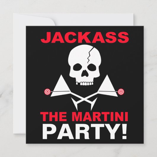 招待状 - JACKASS、マティーニパーティー (正面)