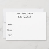 招待状- LET GETHER カスタマイズ BY ARA 招待状 (裏面)