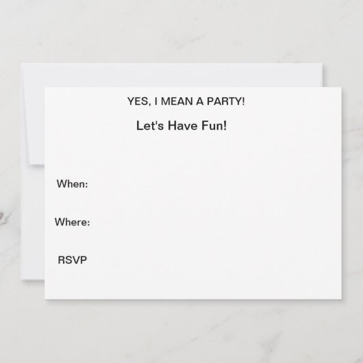 招待状- LET GETHER カスタマイズ BY ARA 招待状 (裏面)