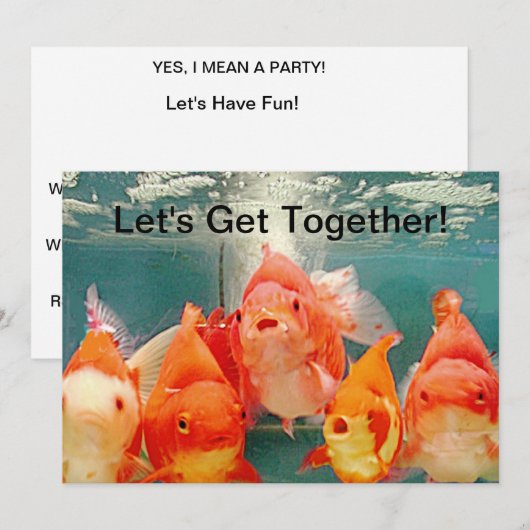 招待状- LET GETHER カスタマイズ BY ARA 招待状 (正面/裏面)