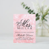 招待状- Lit Pink Glit Fab futureミセス・ブライダル 招待状 (スタンド正面)