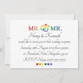 招待状- Mr. & Mr. Wedding Invite 招待状 (正面)