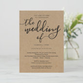 招待状・RSVP・レジストリー情報がすべて1つになった結婚式招待状 招待状 (スタンド正面)