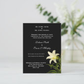 招待状- WhiteLily1 インビテーションポストカード (スタンド正面)