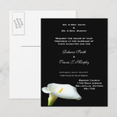 招待状- WhiteLily2 インビテーションポストカード (正面/裏面)