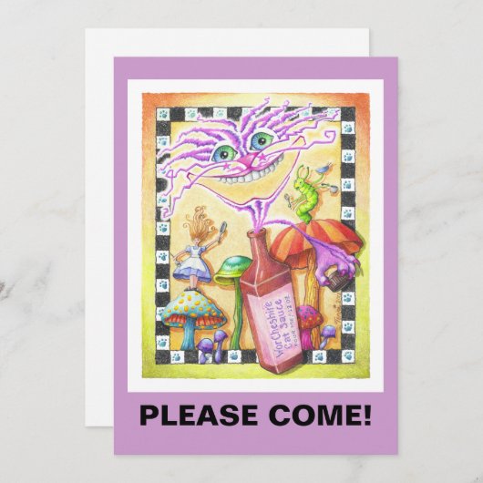 招待状- WorCHESHIRE CAT 招待状 (正面/裏面)