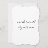 招待状a la boda elegante dorada 招待状 (裏面)