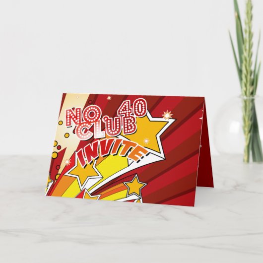招待状No.40クラブ カード (正面)