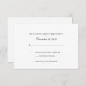 招待状RSVPカード |基本 出欠カード (正面/裏面)