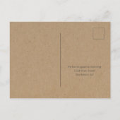 招待状RSVPポストカード – 接続ハート インビテーションポストカード (裏面)