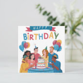 招待誕生日 招待状 (スタンド正面)