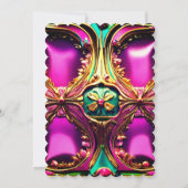 招待,あらゆる場面のためのカスタム招待状 招待状 (裏面)