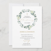 招待《キリスト教》洗礼式や命名式 招待状 (正面)