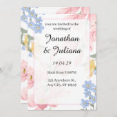 招待 セーブザデート (正面/裏面)