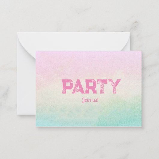 招待 ノートカード (正面)