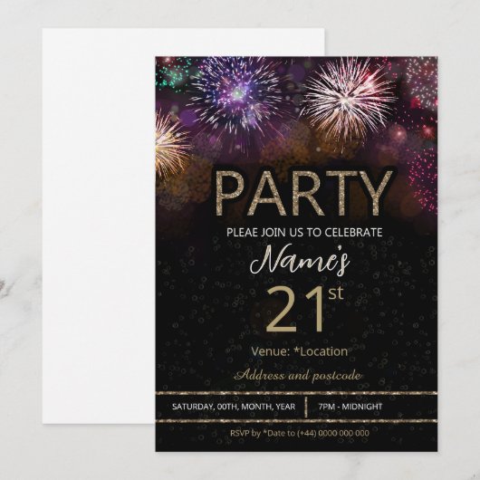 招待 招待状 (正面/裏面)