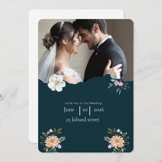 招待 招待状 (正面/裏面)