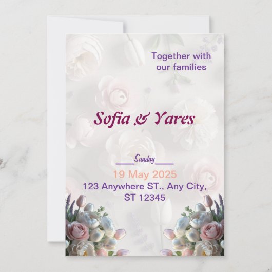 招待 招待状 (正面)