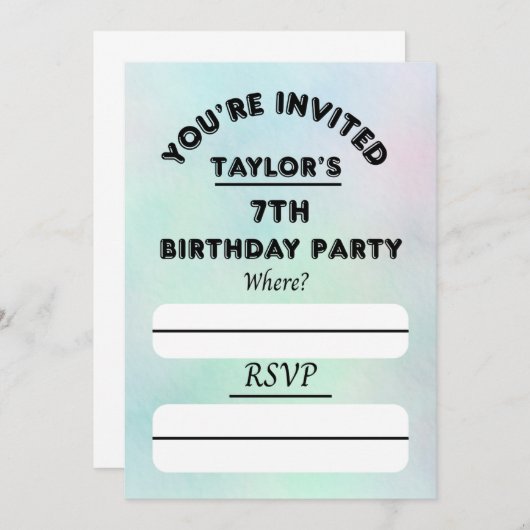 招待 招待状 (正面/裏面)