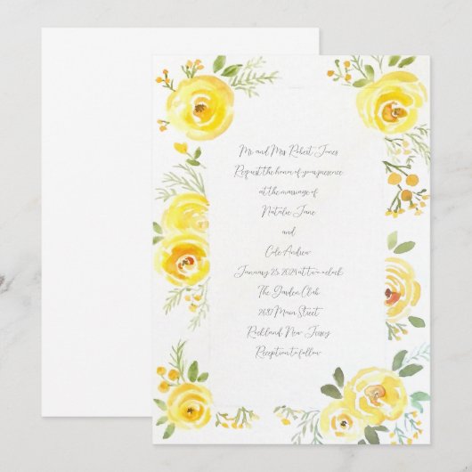 招待 招待状 (正面/裏面)