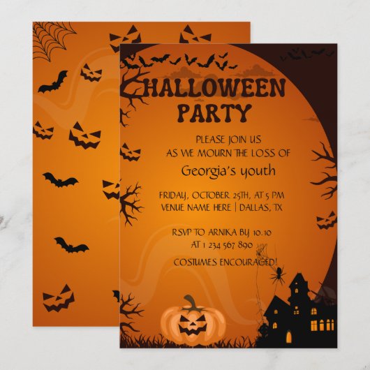 招待 招待状 (正面/裏面)