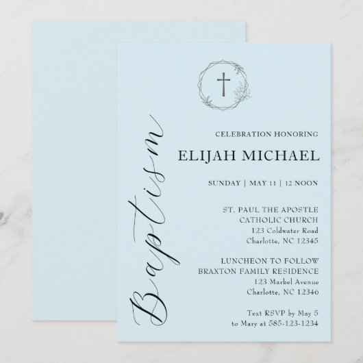 招待 招待状 (正面/裏面)