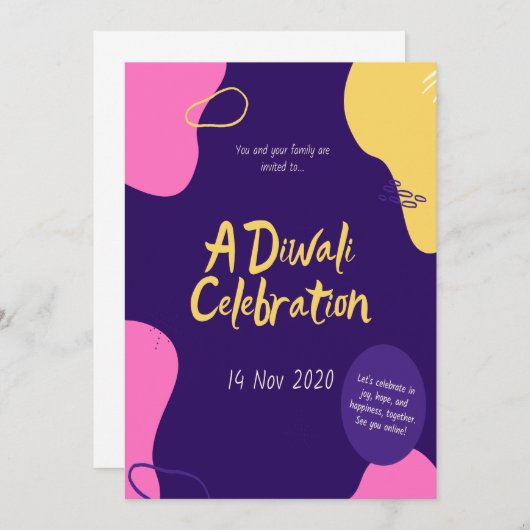 招待 招待状 (正面/裏面)