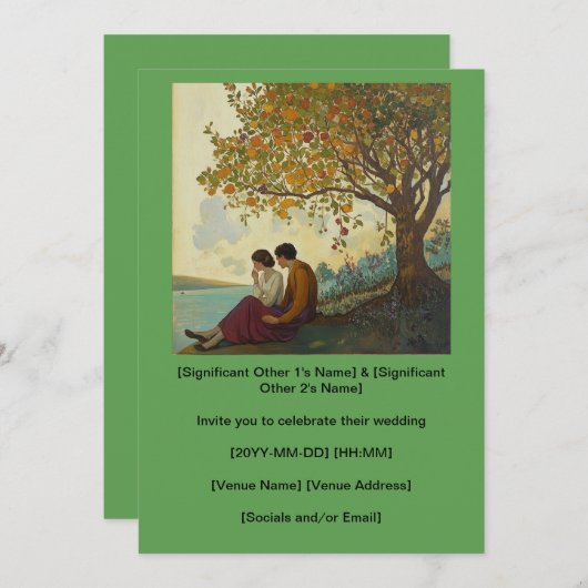 招待 招待状 (正面/裏面)