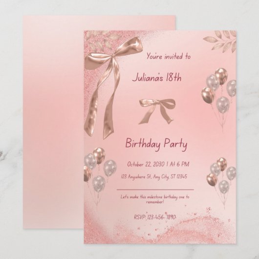 招待 招待状 (正面/裏面)