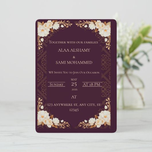 招待 招待状 (スタンド正面)