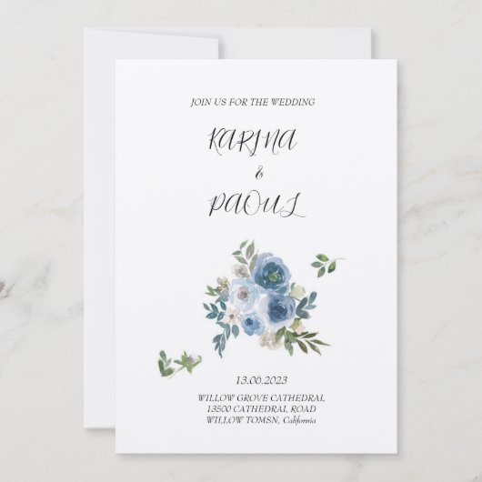 招待 招待状 (正面)