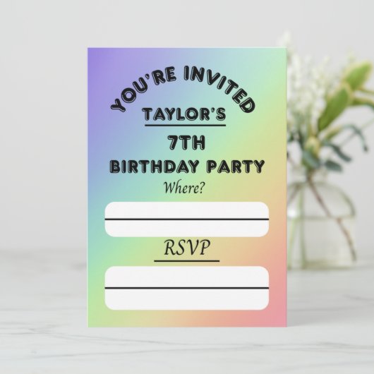 招待 招待状 (スタンド正面)