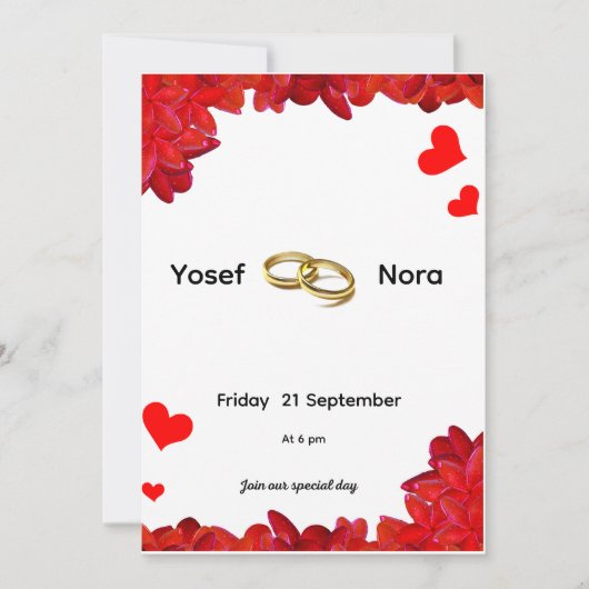 招待 招待状 (正面)