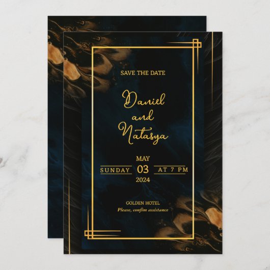 招待 招待状 (正面/裏面)