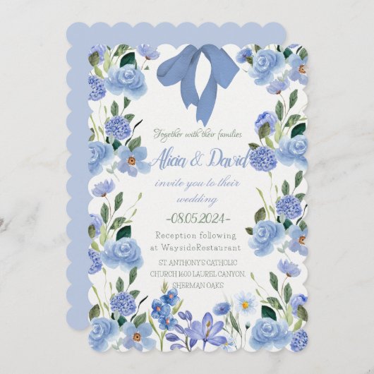 招待 招待状 (正面/裏面)