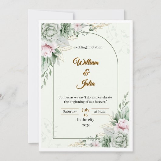 招待 招待状 (正面)