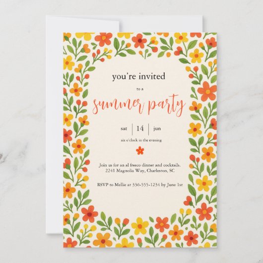 招待 招待状 (正面)