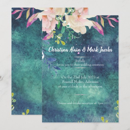 招待 招待状 (正面/裏面)