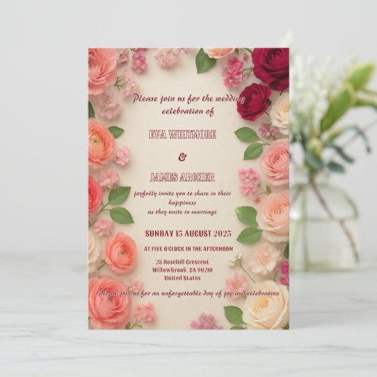 招待 招待状 (スタンド正面)