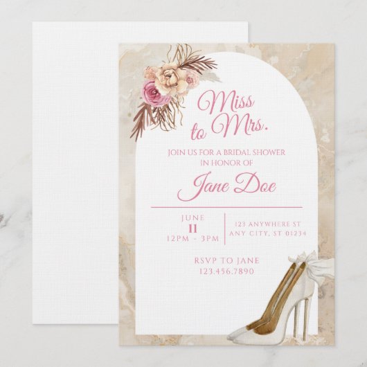 招待 招待状 (正面/裏面)