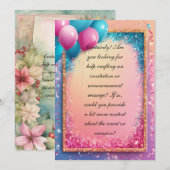 招待 招待状 (正面/裏面)