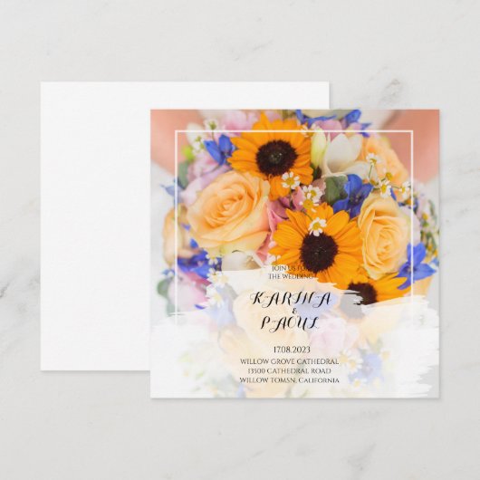 招待 招待状 (正面/裏面)