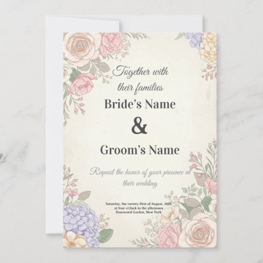 招待 招待状 (正面)