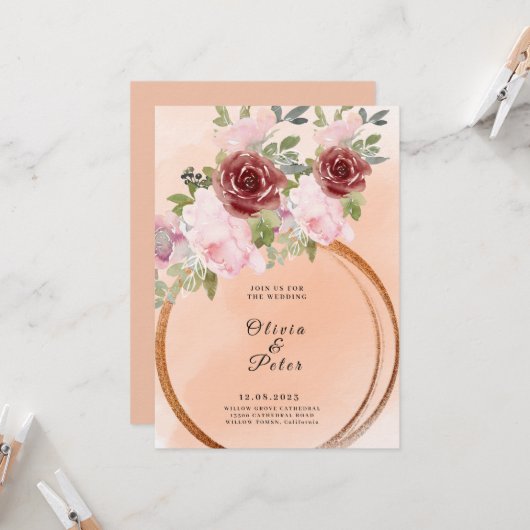 招待 招待状 (正面/裏面インサイチュ)