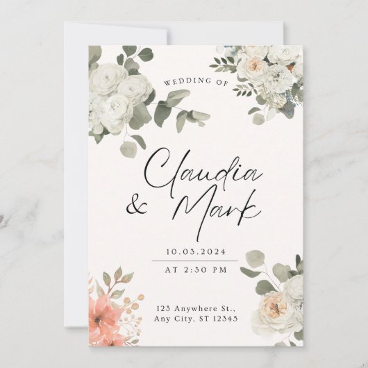 招待 招待状 (正面)