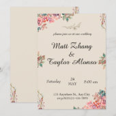 招待 招待状 (正面/裏面)