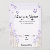 招待 招待状 (正面/裏面)