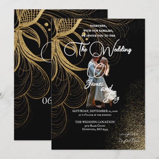 招待 招待状 (正面/裏面)