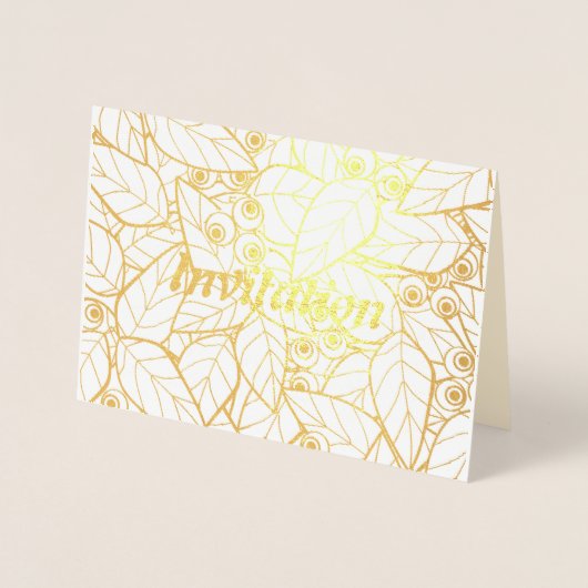 招待 箔カード (正面)