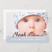 招待- 1つを回すこと! 招待状 (正面/裏面)